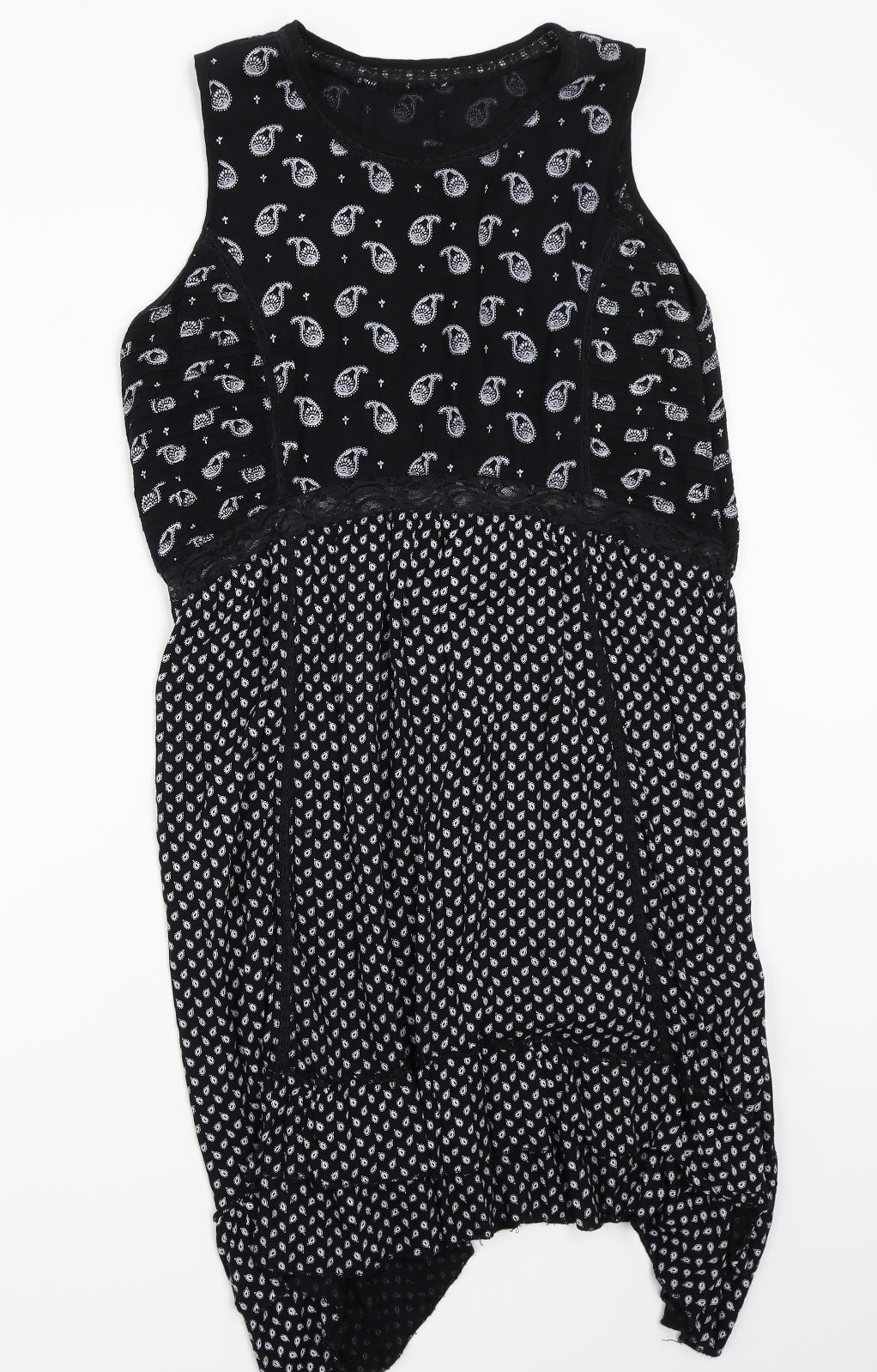 River Island Womens Black Paisley  A-Line  Size 16