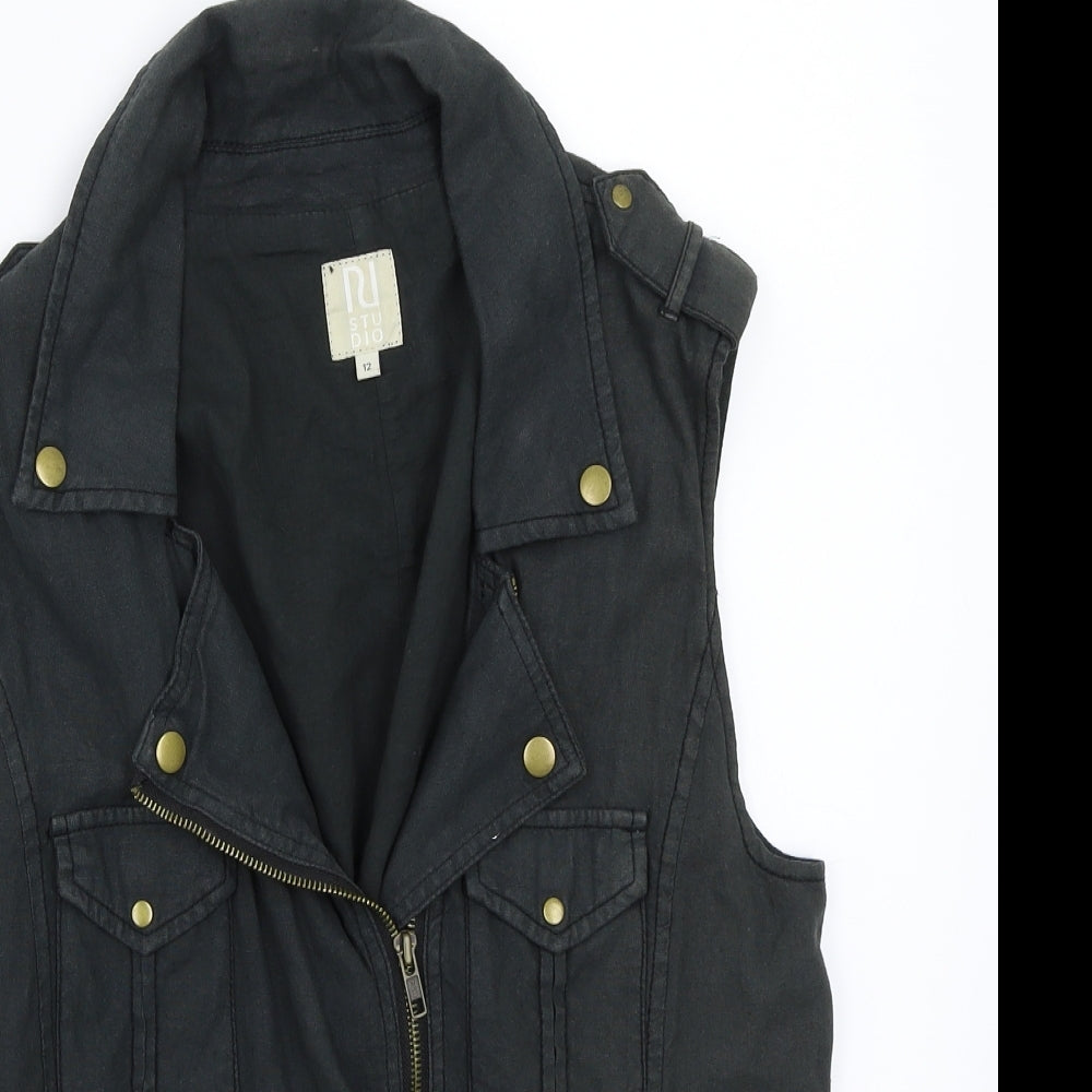 River Island Womens Grey   Gilet Coat Size 12