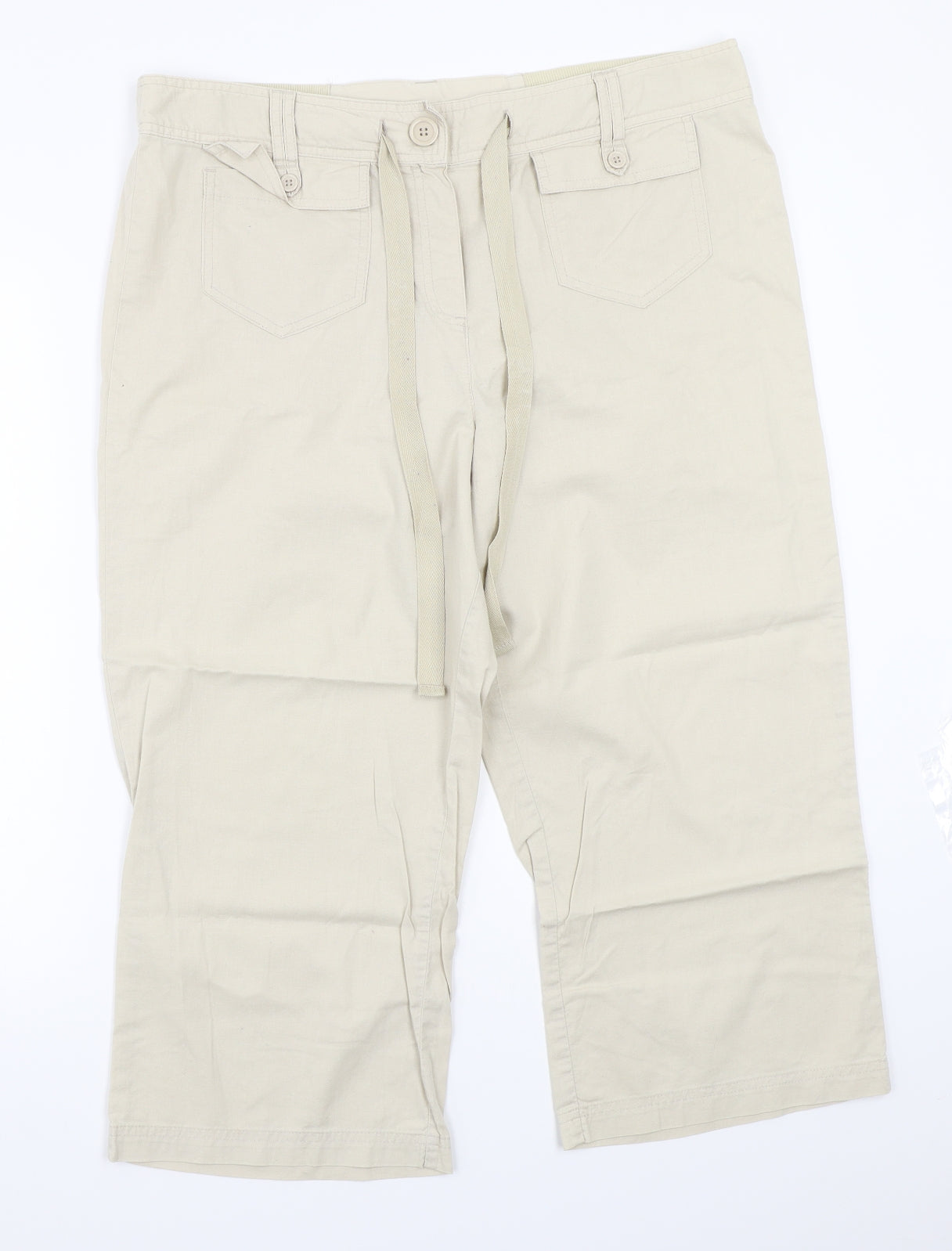 BHS Womens Beige   Trousers  Size 16 L21 in