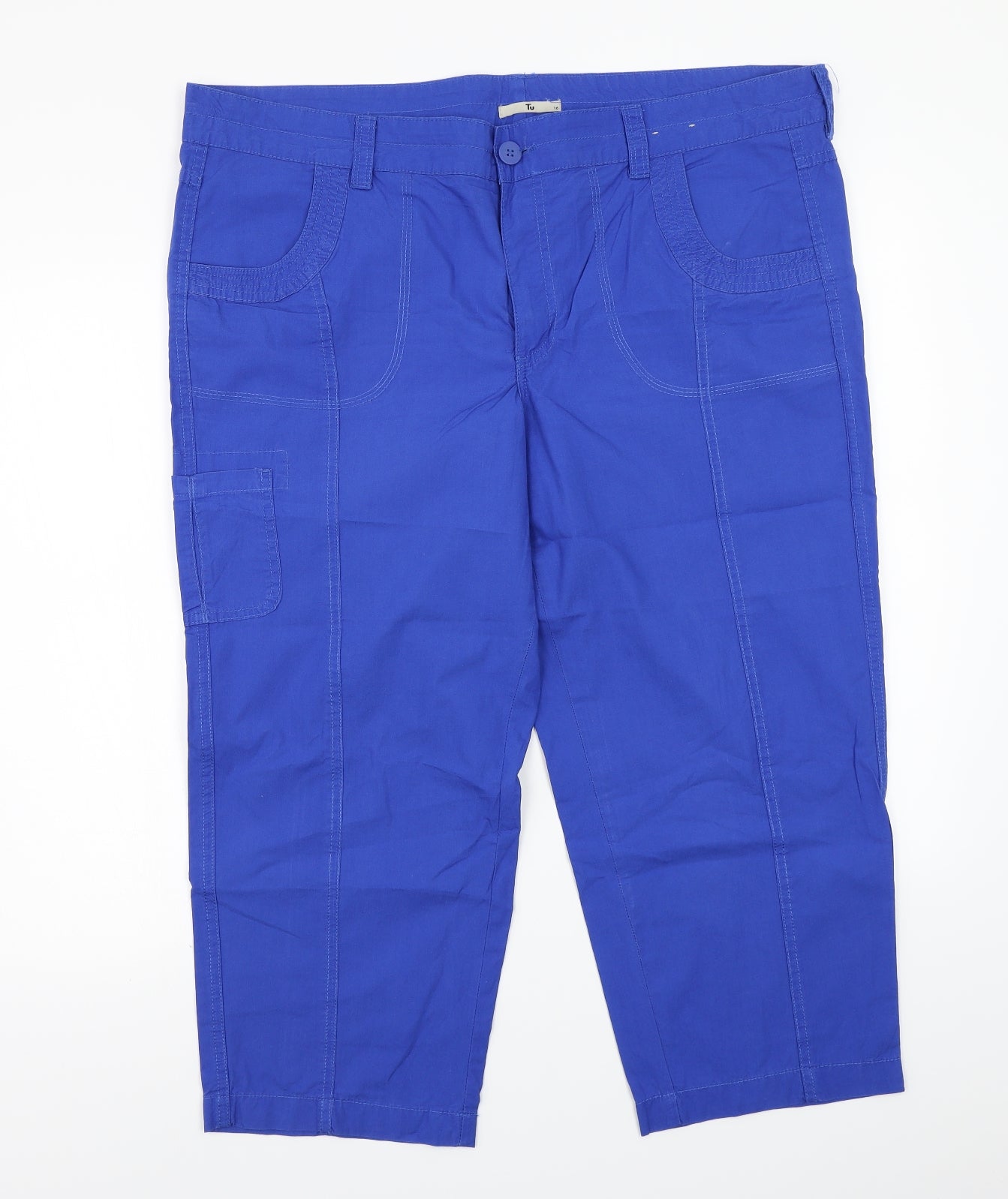 TU Womens Blue   Trousers  Size 16 L24 in