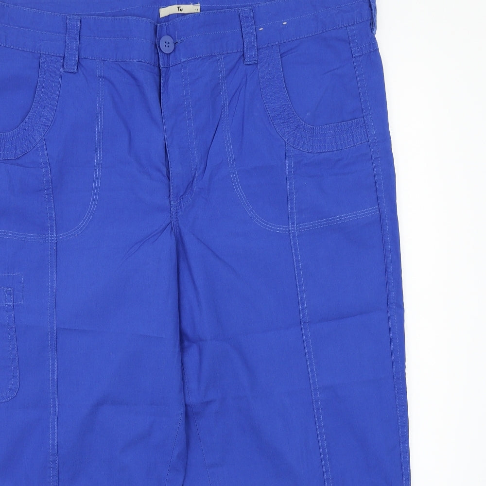 TU Womens Blue   Trousers  Size 16 L24 in
