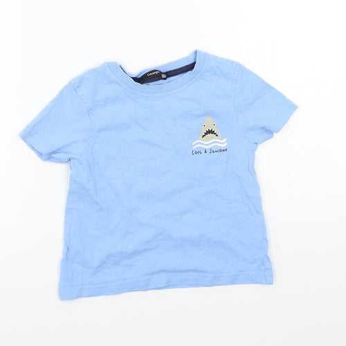 George Boys Blue   Basic T-Shirt Size 12-18 Months