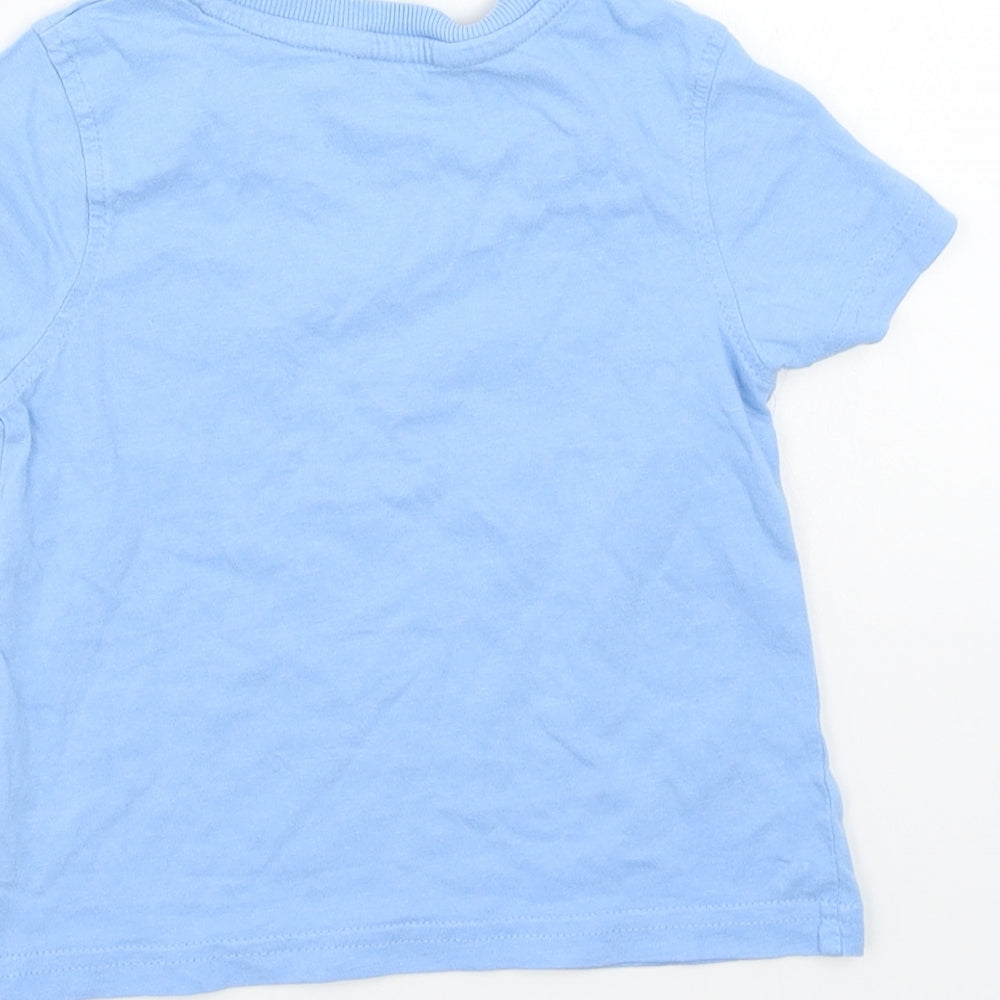 George Boys Blue   Basic T-Shirt Size 12-18 Months