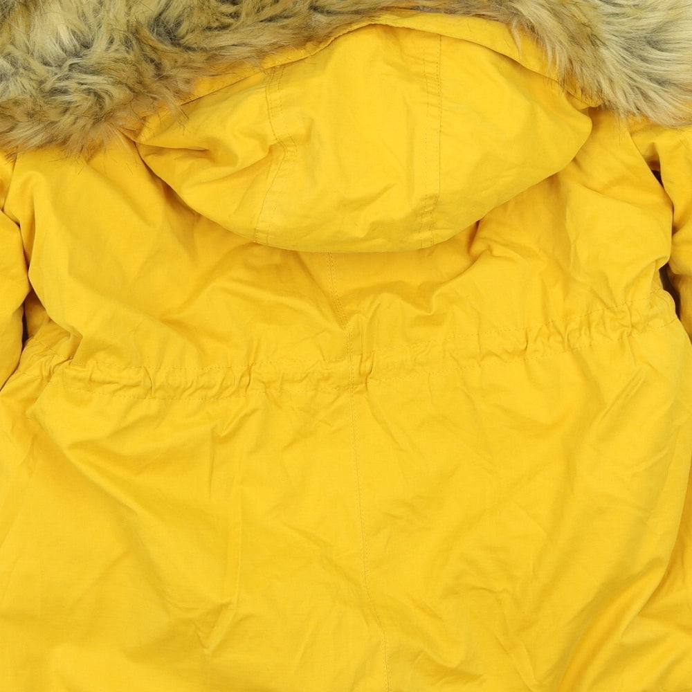 SoulCal&Co Womens Yellow   Jacket Coat Size 10