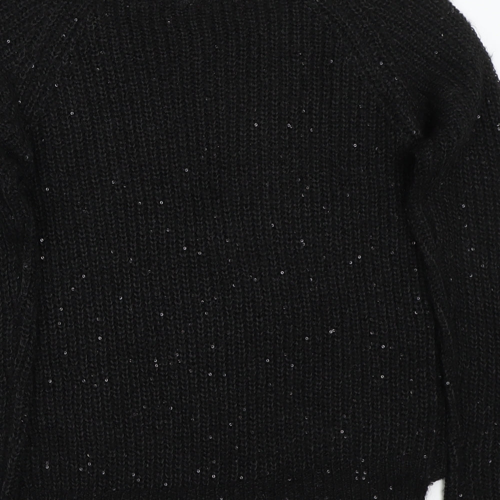 Only Womens Black   Pullover Jumper Size S
