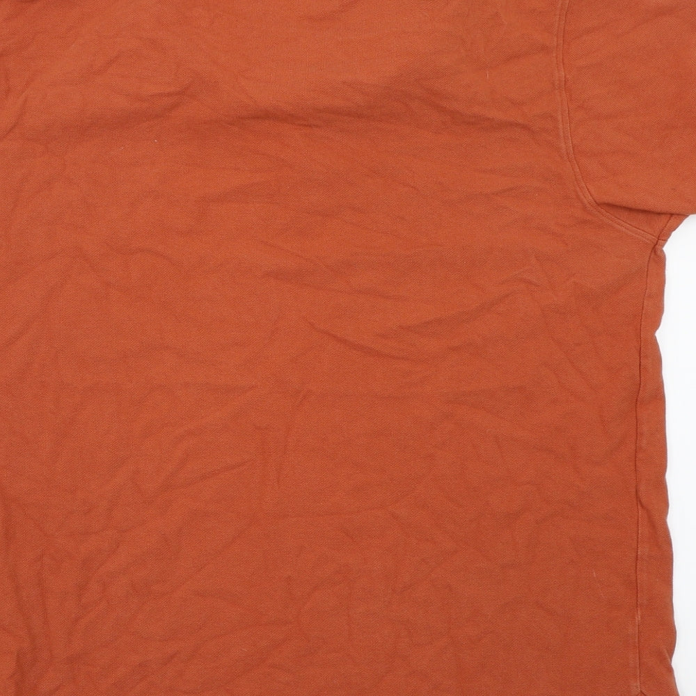 Weird Fish Mens Brown    Polo Size L