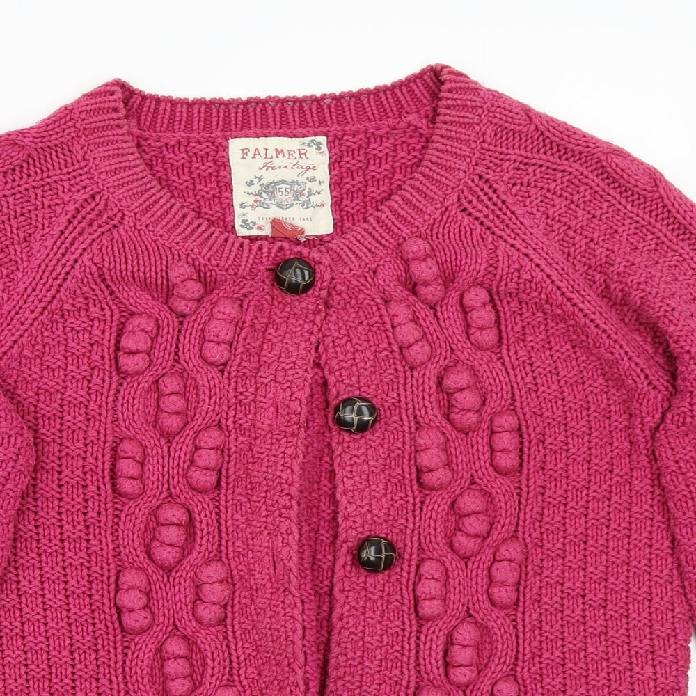 Falmer Heritage Womens Pink   Cardigan Jumper Size 12