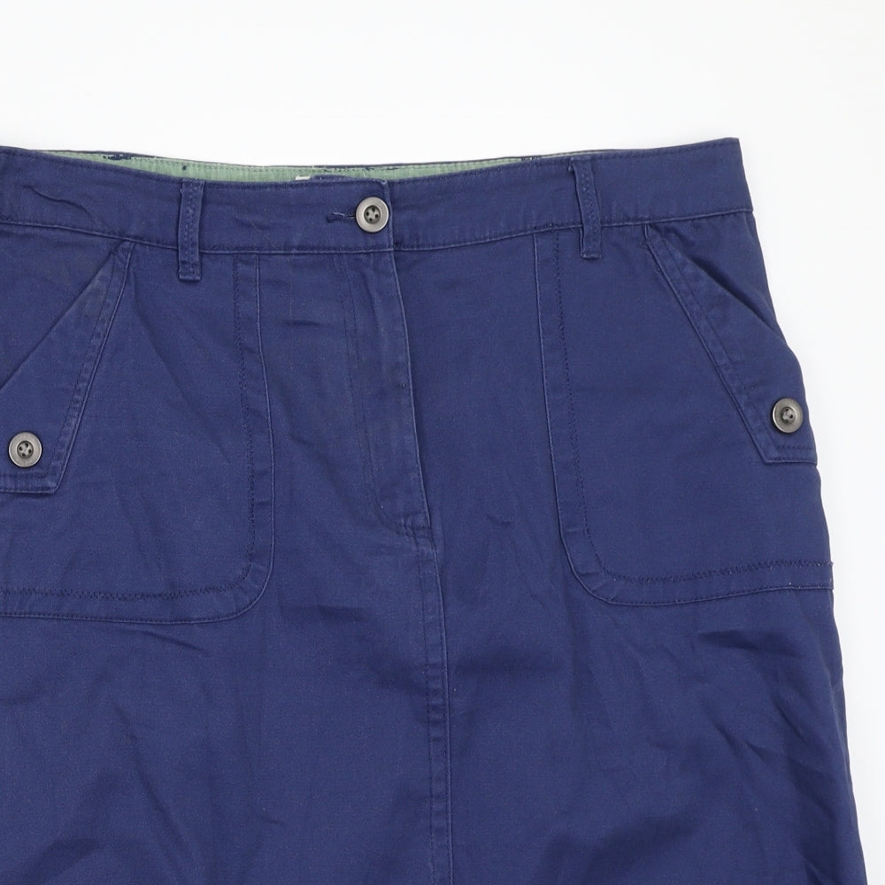 Mantaray Womens Blue   A-Line Skirt Size 16