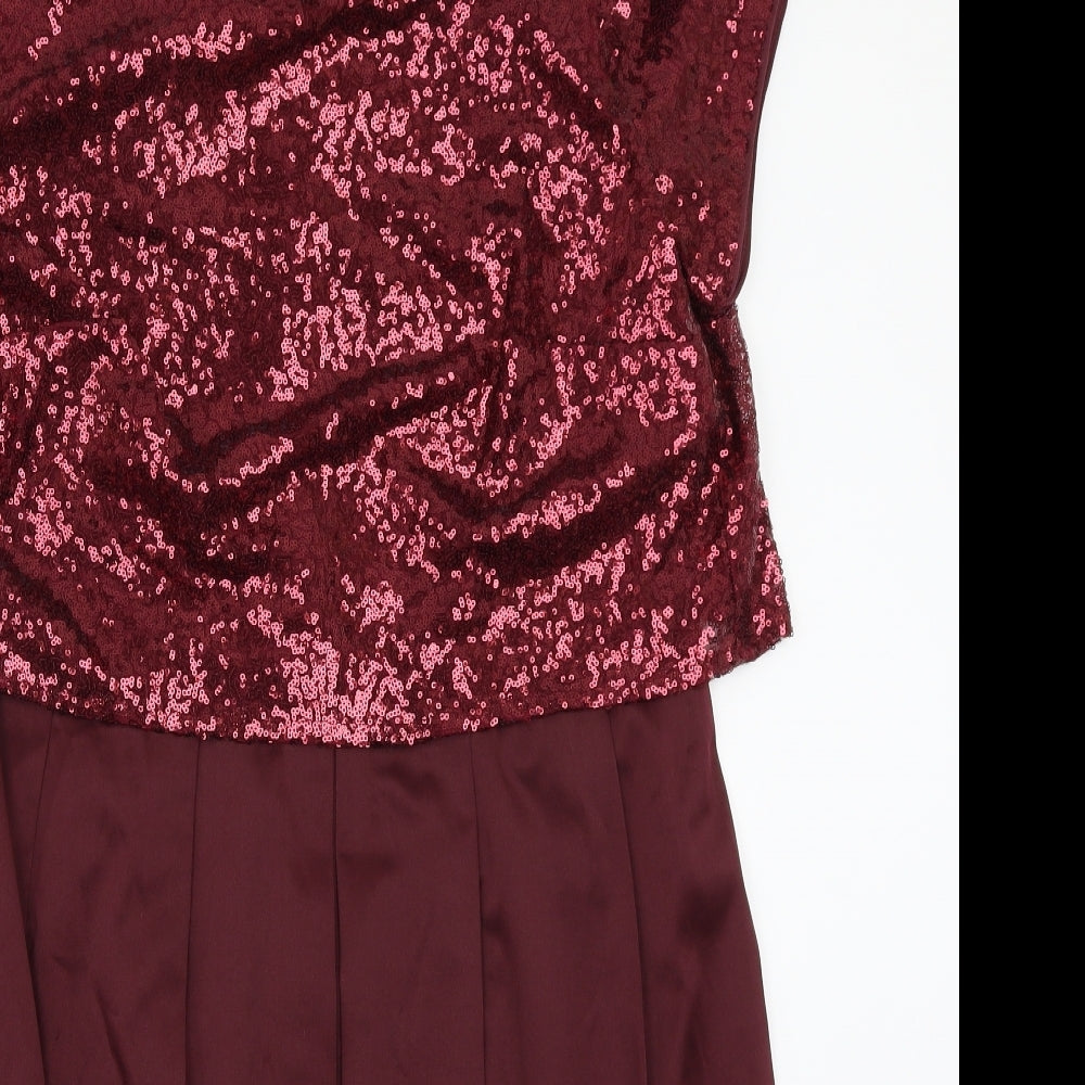 Roman Womens Red   Ball Gown  Size 16