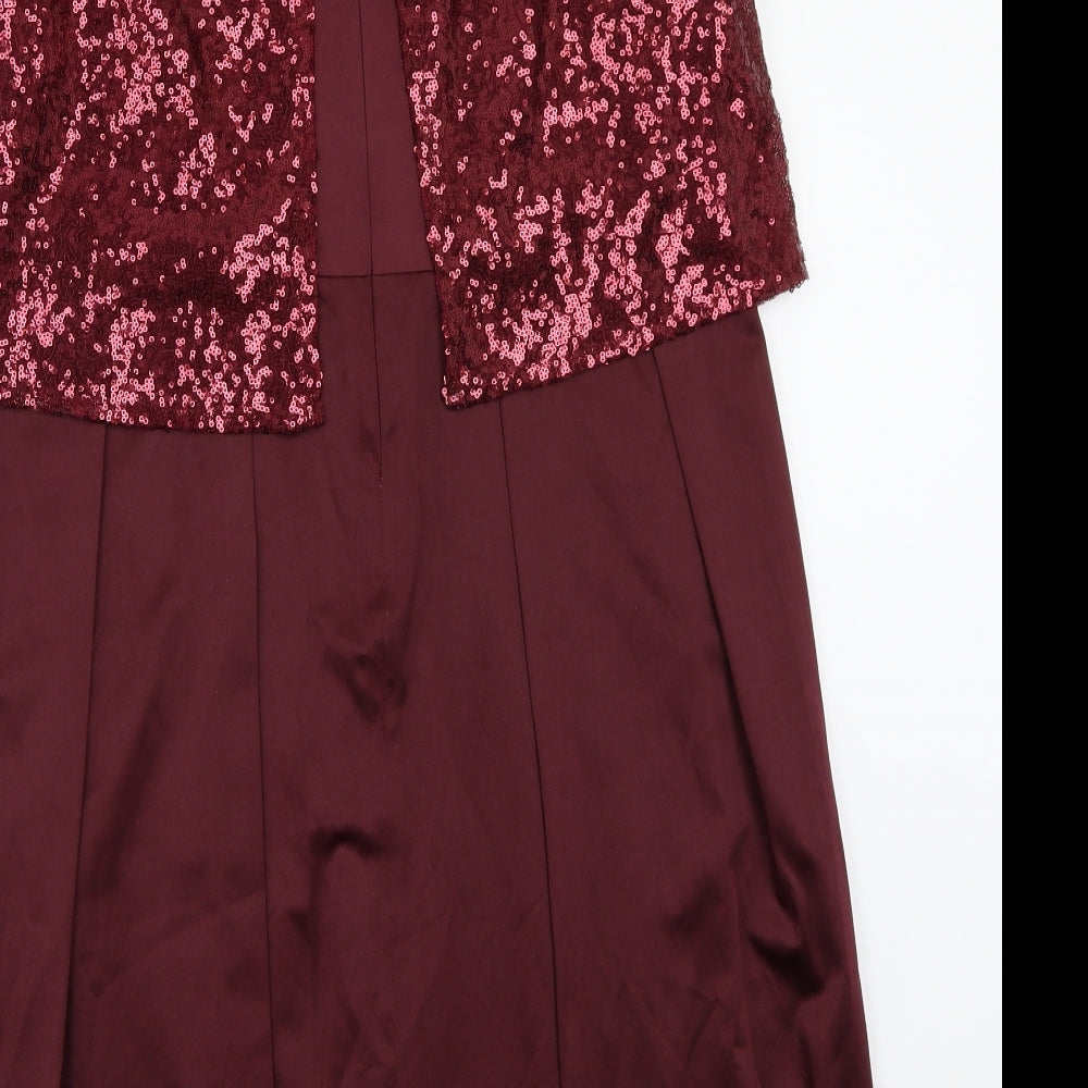 Roman Womens Red   Ball Gown  Size 16