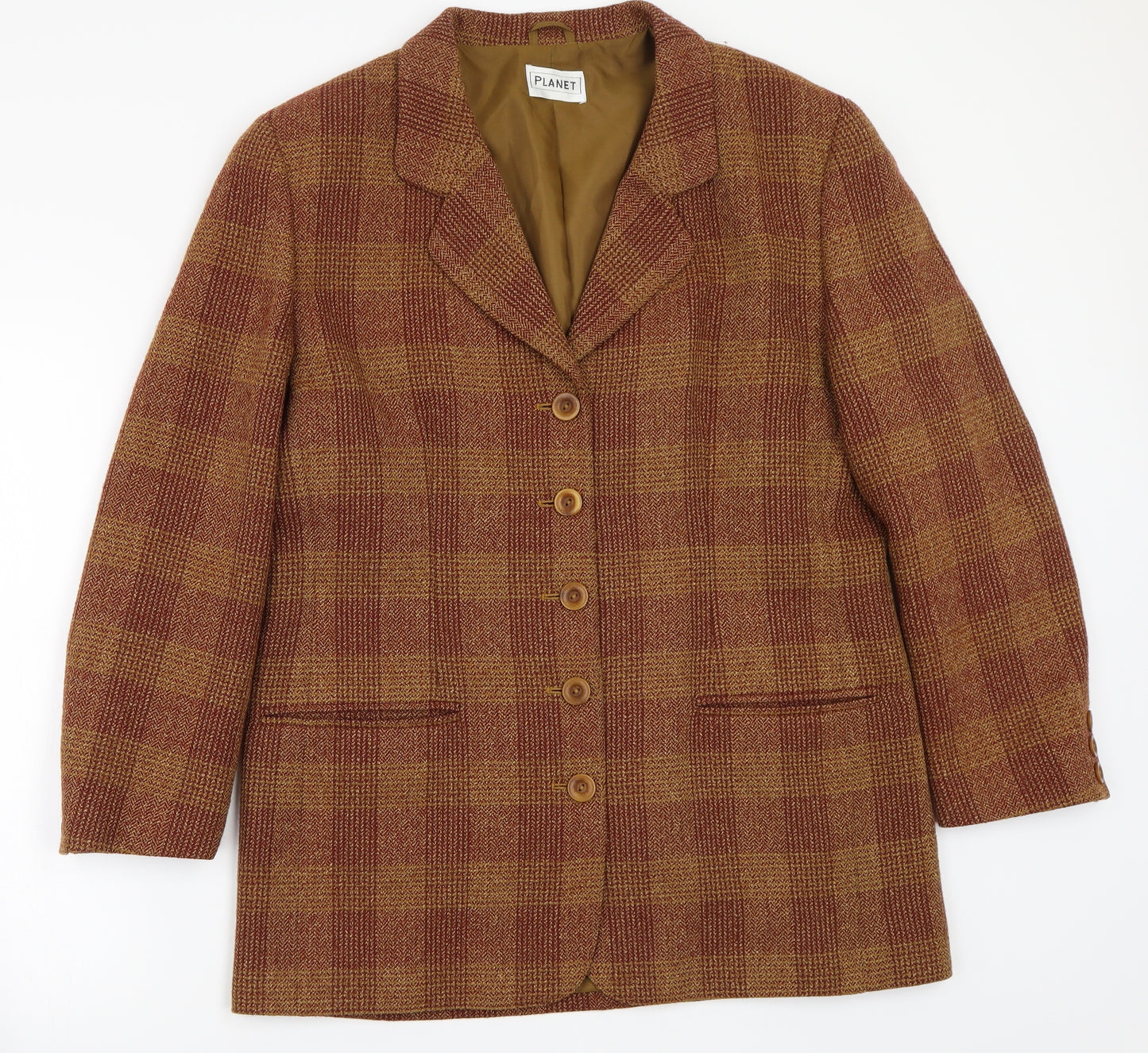 Planet Womens Brown   Jacket Suit Jacket Size 16