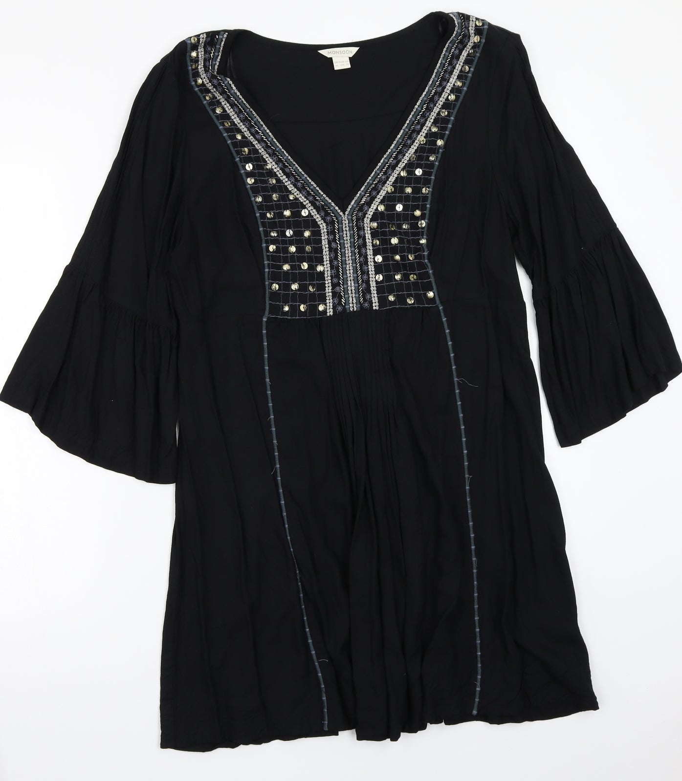 Monsoon Womens Black   Basic Blouse Size 16