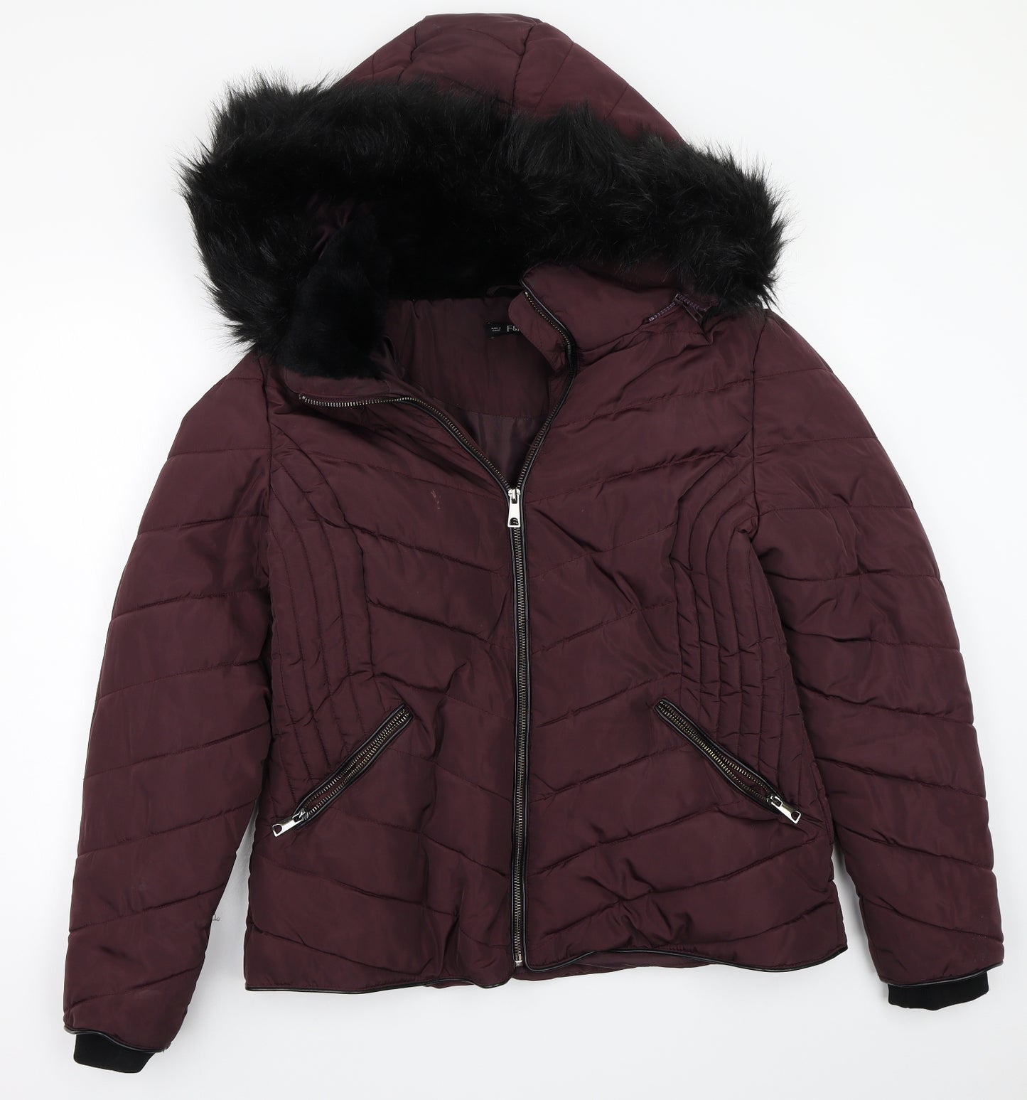 F&F Womens Purple   Jacket Coat Size 16