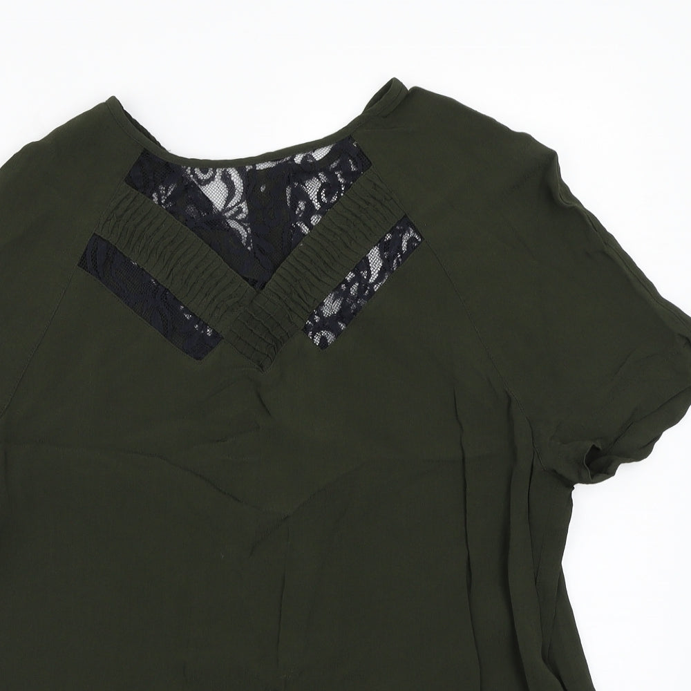 River Island Womens Green   Basic T-Shirt Size 16