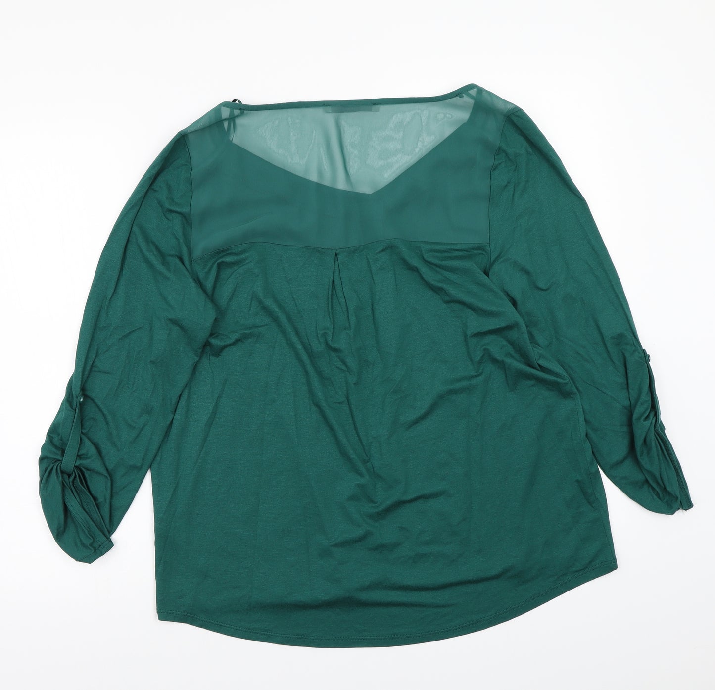 George Womens Green   Basic T-Shirt Size 16