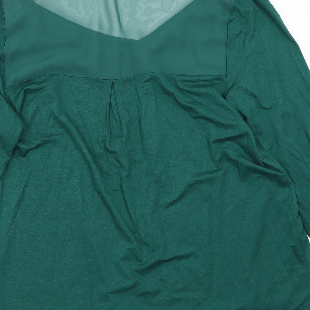 George Womens Green   Basic T-Shirt Size 16