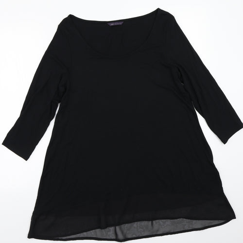 Marks and Spencer Womens Black   Basic T-Shirt Size 16