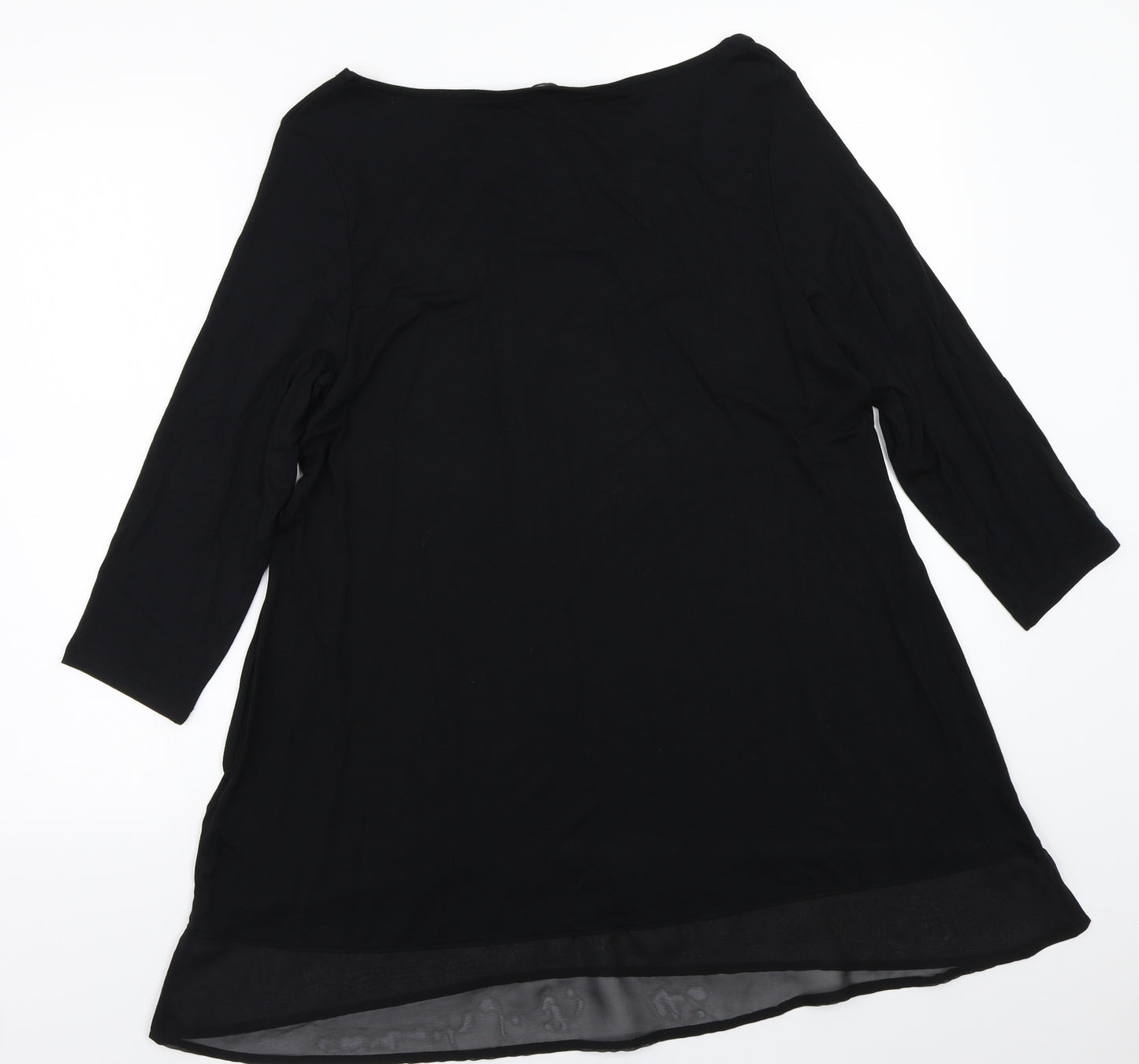 Marks and Spencer Womens Black   Basic T-Shirt Size 16