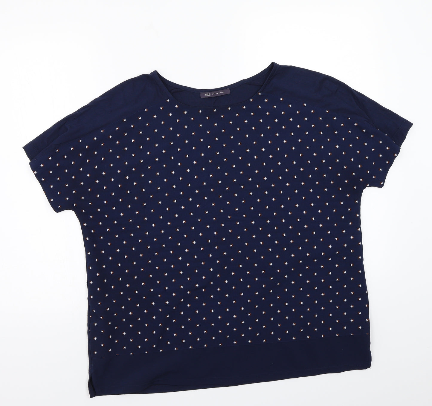 Marks and Spencer Womens Blue   Basic T-Shirt Size 16