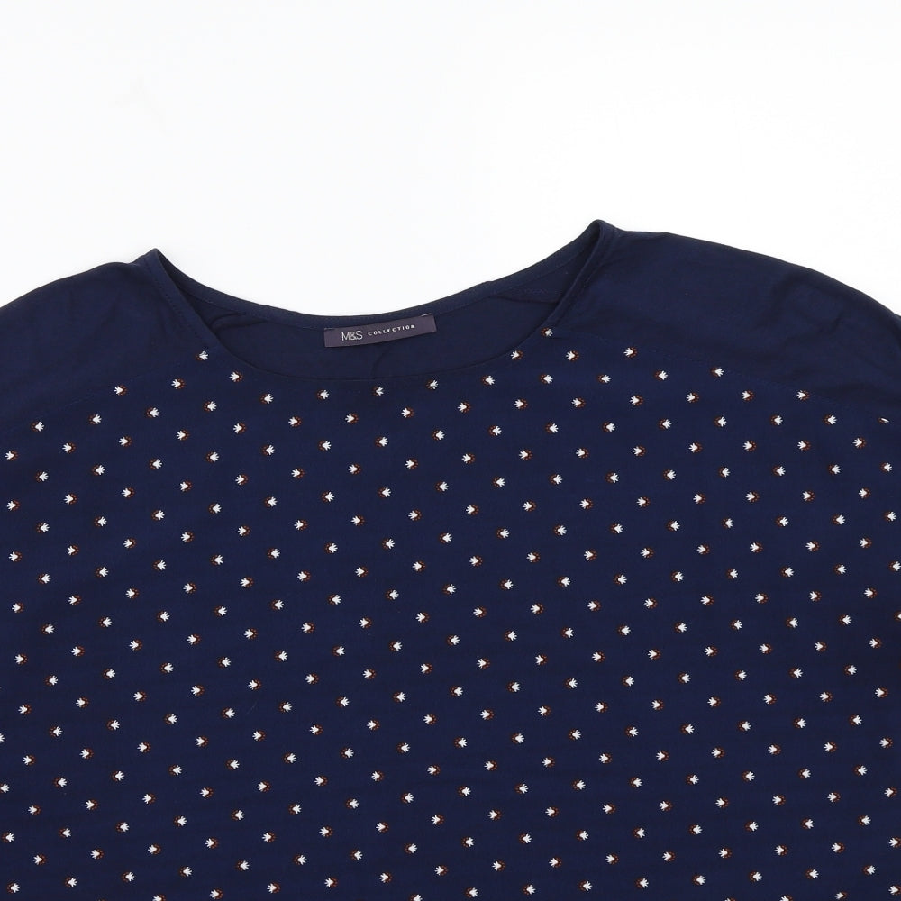 Marks and Spencer Womens Blue   Basic T-Shirt Size 16