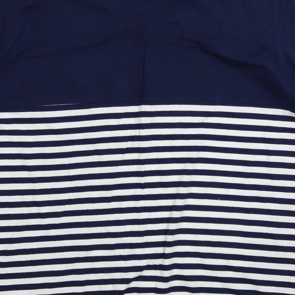 Twisted Gorilla Mens Blue Striped   T-Shirt Size XL