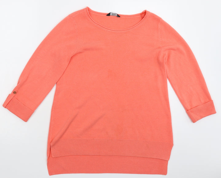 F&F Womens Pink Knit Pullover Jumper Size 14