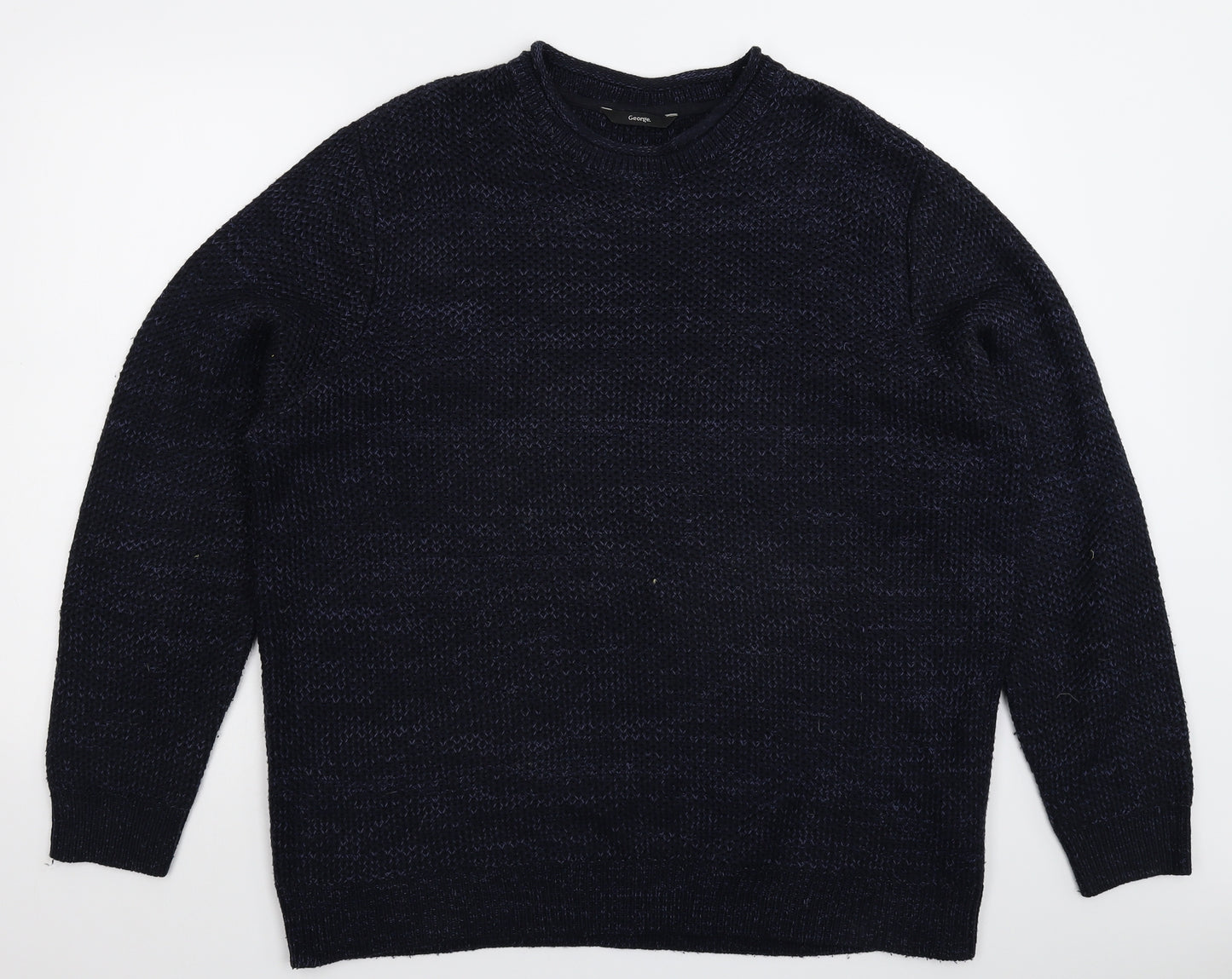 George Mens Blue  Knit Pullover Jumper Size XL