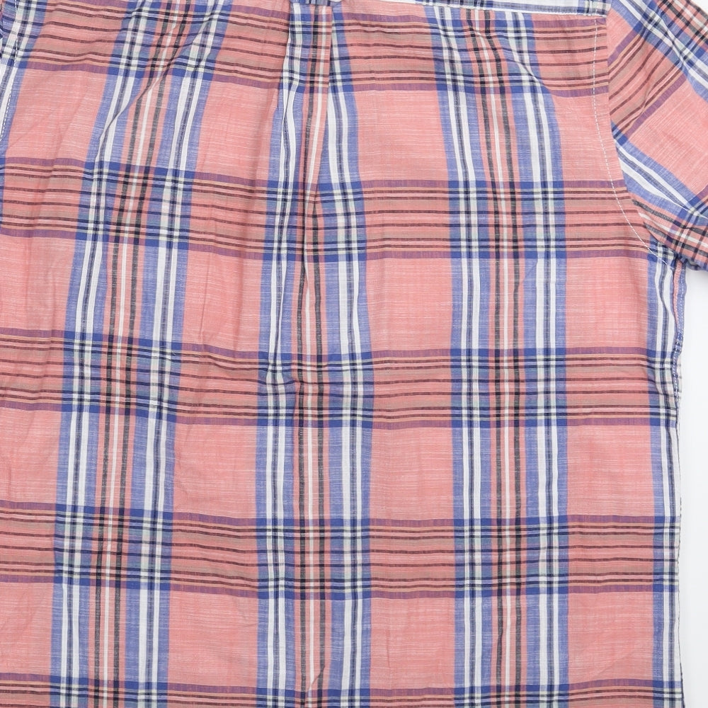 George Mens Multicoloured Check   Button-Up Size L