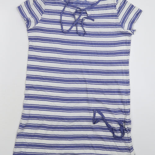 BM Womens Multicoloured Striped  T-Shirt Dress  Size S