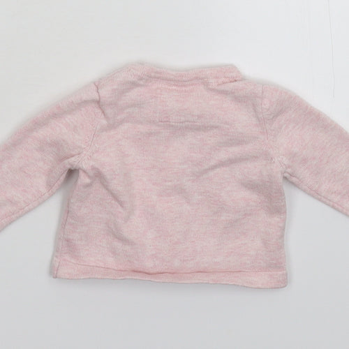 Earlydays Girls Pink  Knit Cardigan Jumper Size 0-3 Months