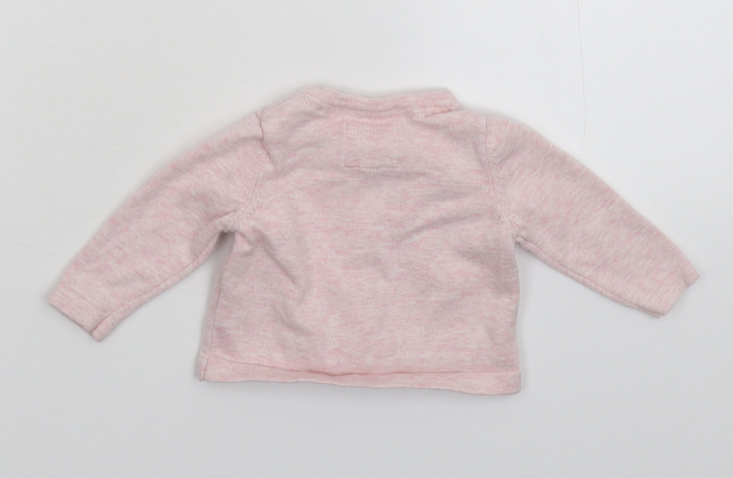 Earlydays Girls Pink  Knit Cardigan Jumper Size 0-3 Months