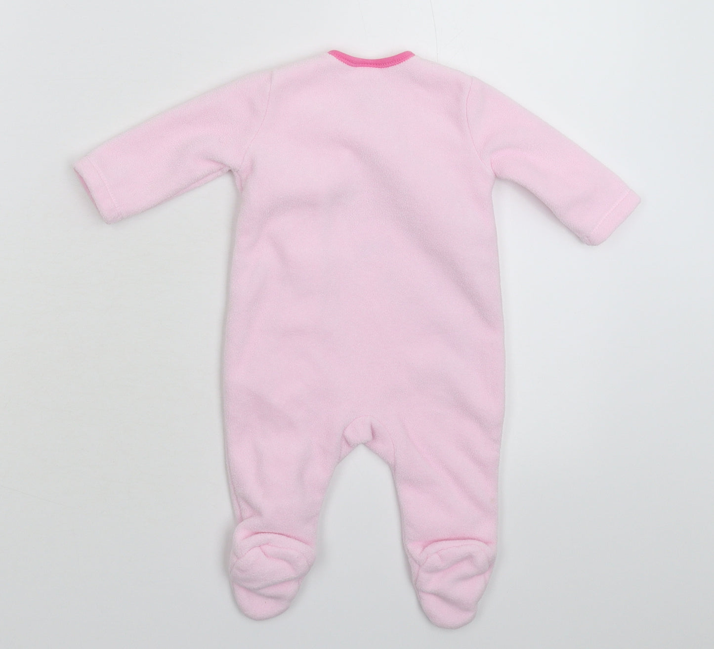 Disney Girls Pink  Fleece Babygrow One-Piece Size Newborn