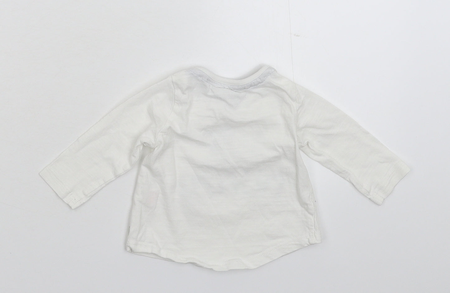 F&F Baby White   Basic T-Shirt Size 0-3 Months