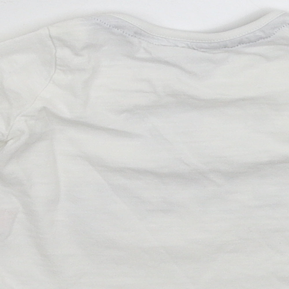 F&F Baby White   Basic T-Shirt Size 0-3 Months