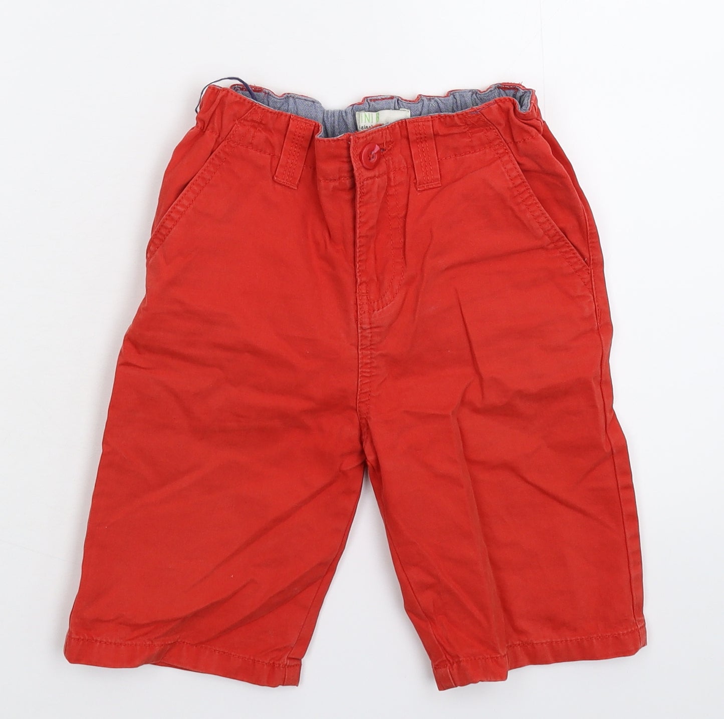 Mini B Boys Red   Chino Shorts Size 6-7 Years