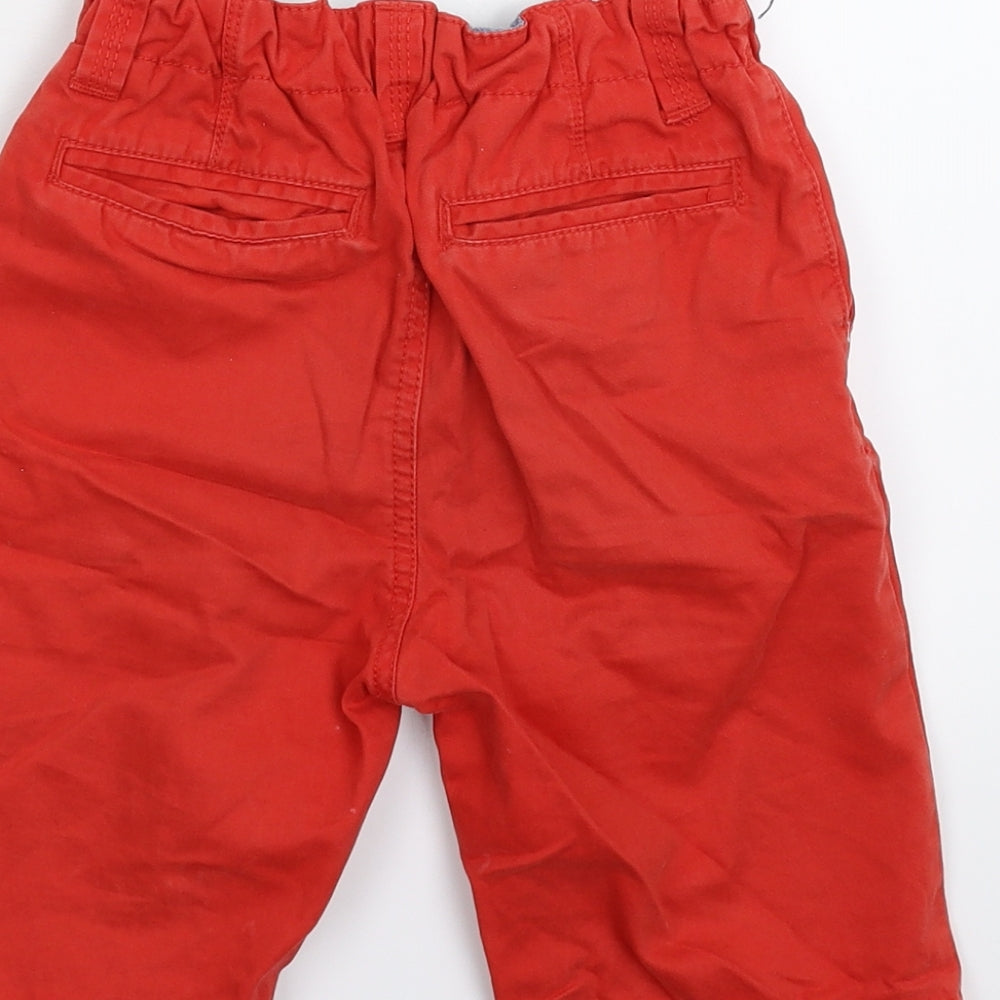 Mini B Boys Red   Chino Shorts Size 6-7 Years
