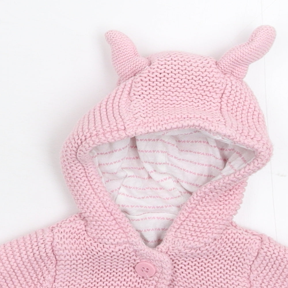 Merc Girls Pink  Knit Jacket  Size Newborn