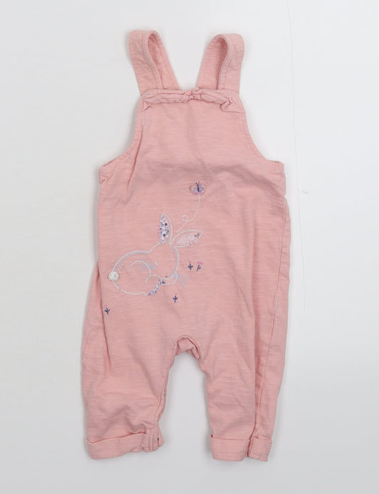 Merc Girls Pink   Dungaree One-Piece Size 0-3 Months