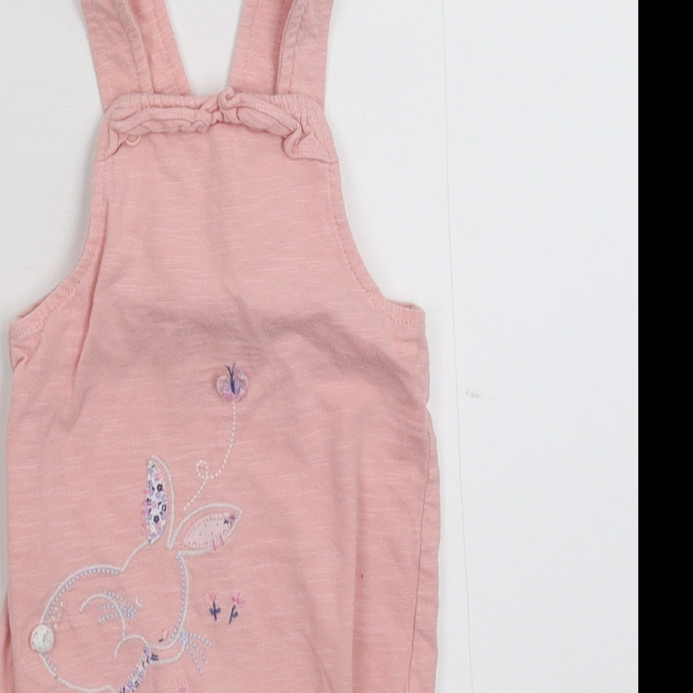 Merc Girls Pink   Dungaree One-Piece Size 0-3 Months