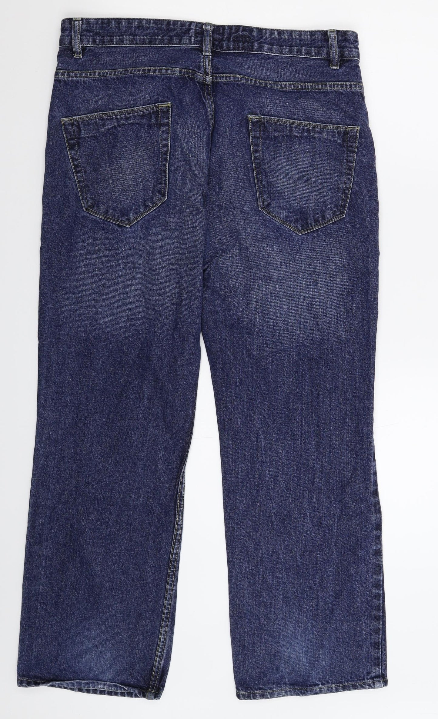 Easy Mens Blue  Denim Bootcut Jeans Size 34 L28 in