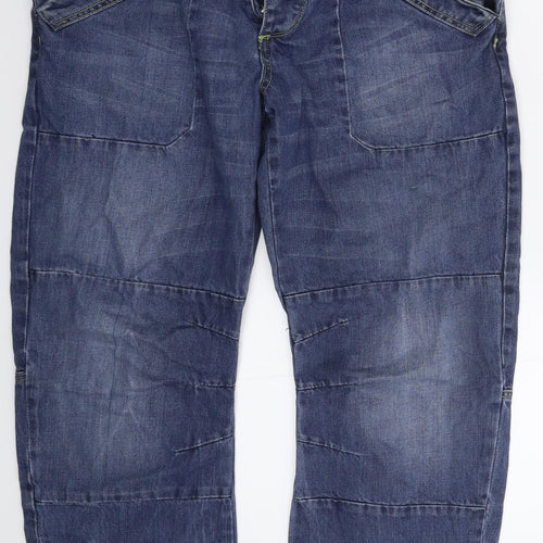 Bench Mens Blue  Denim Straight Jeans Size 32 L30 in