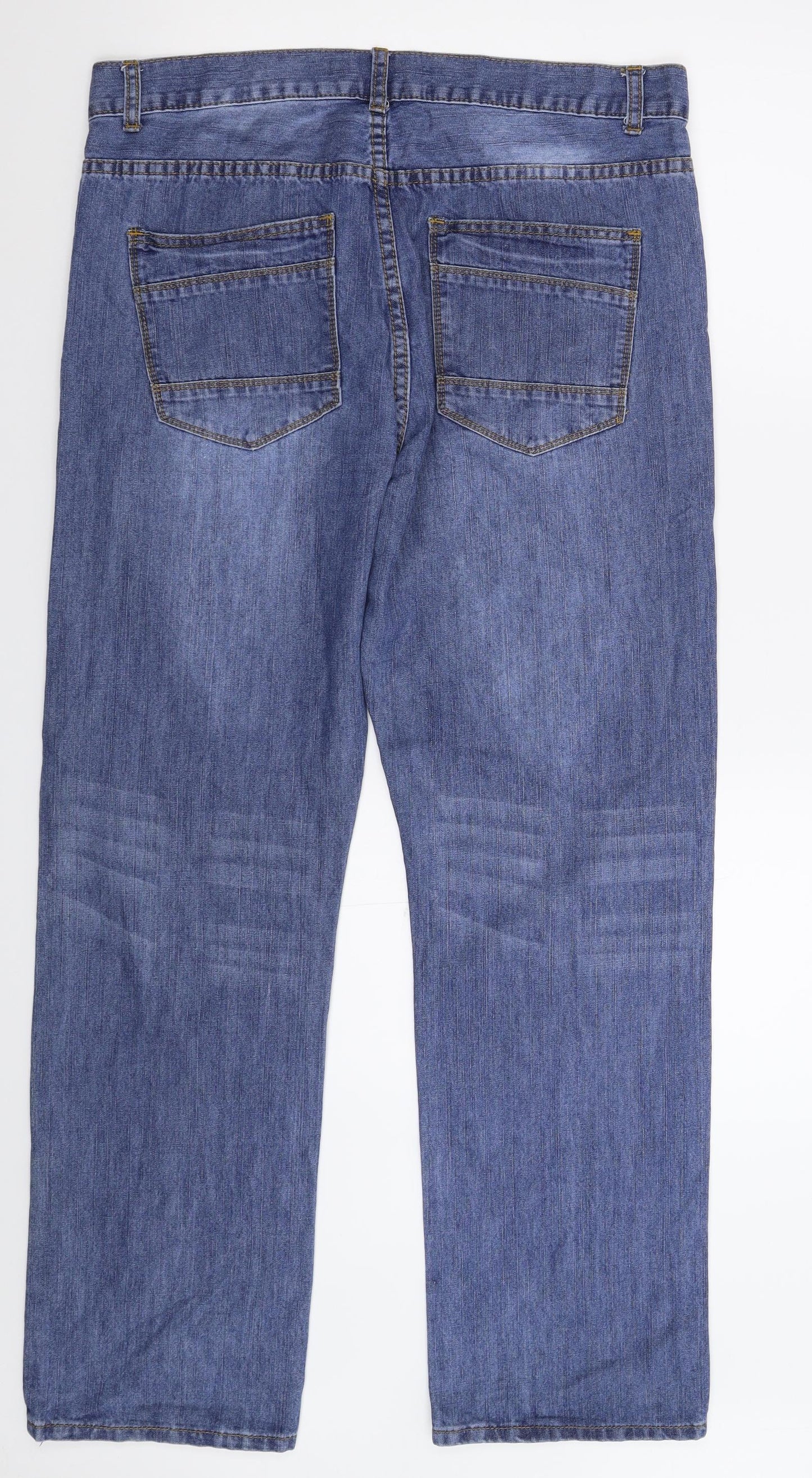 TG Denim Mens Blue  Denim Straight Jeans Size 34 L30 in