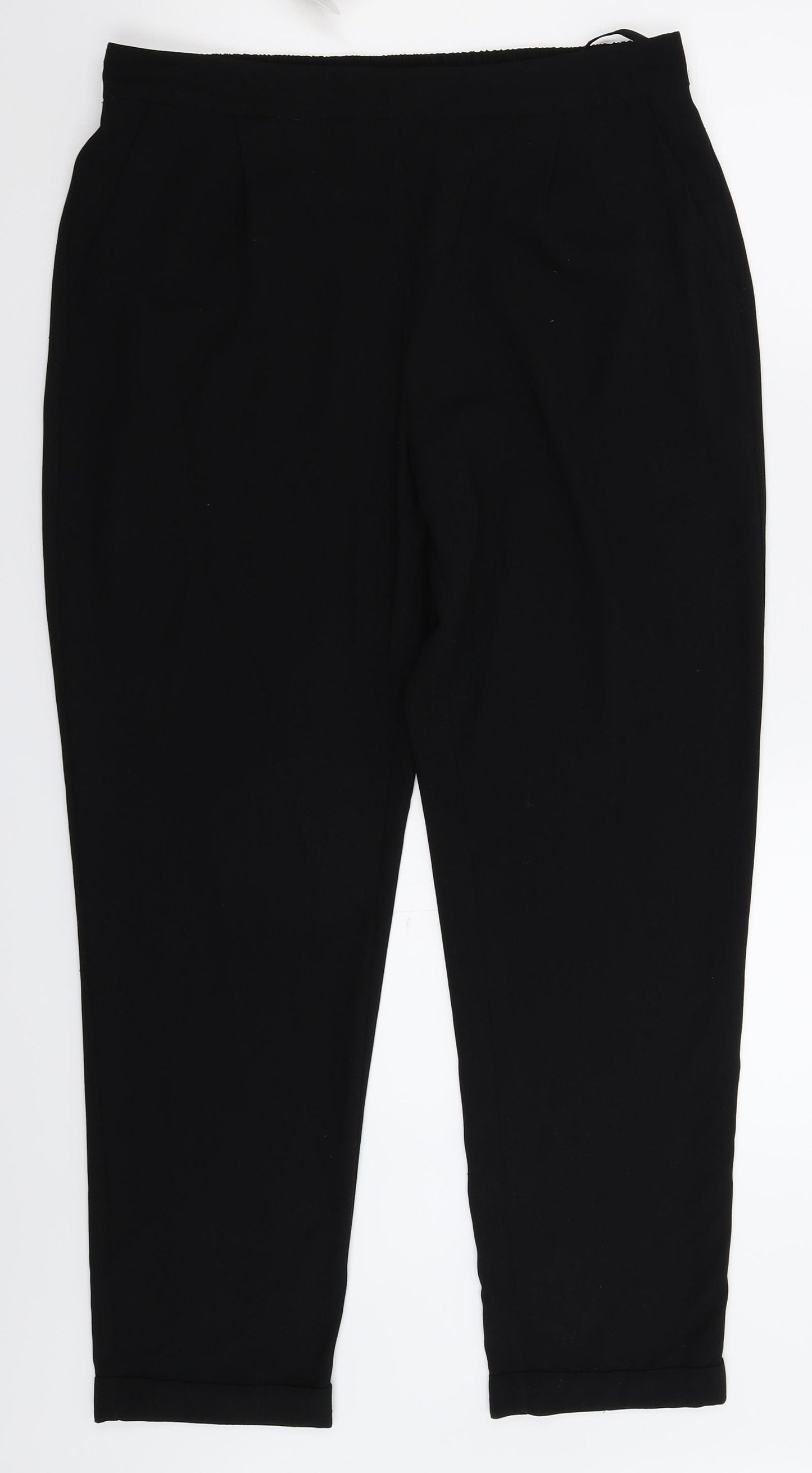 Primark Womens Black   Trousers  Size 14 L28 in