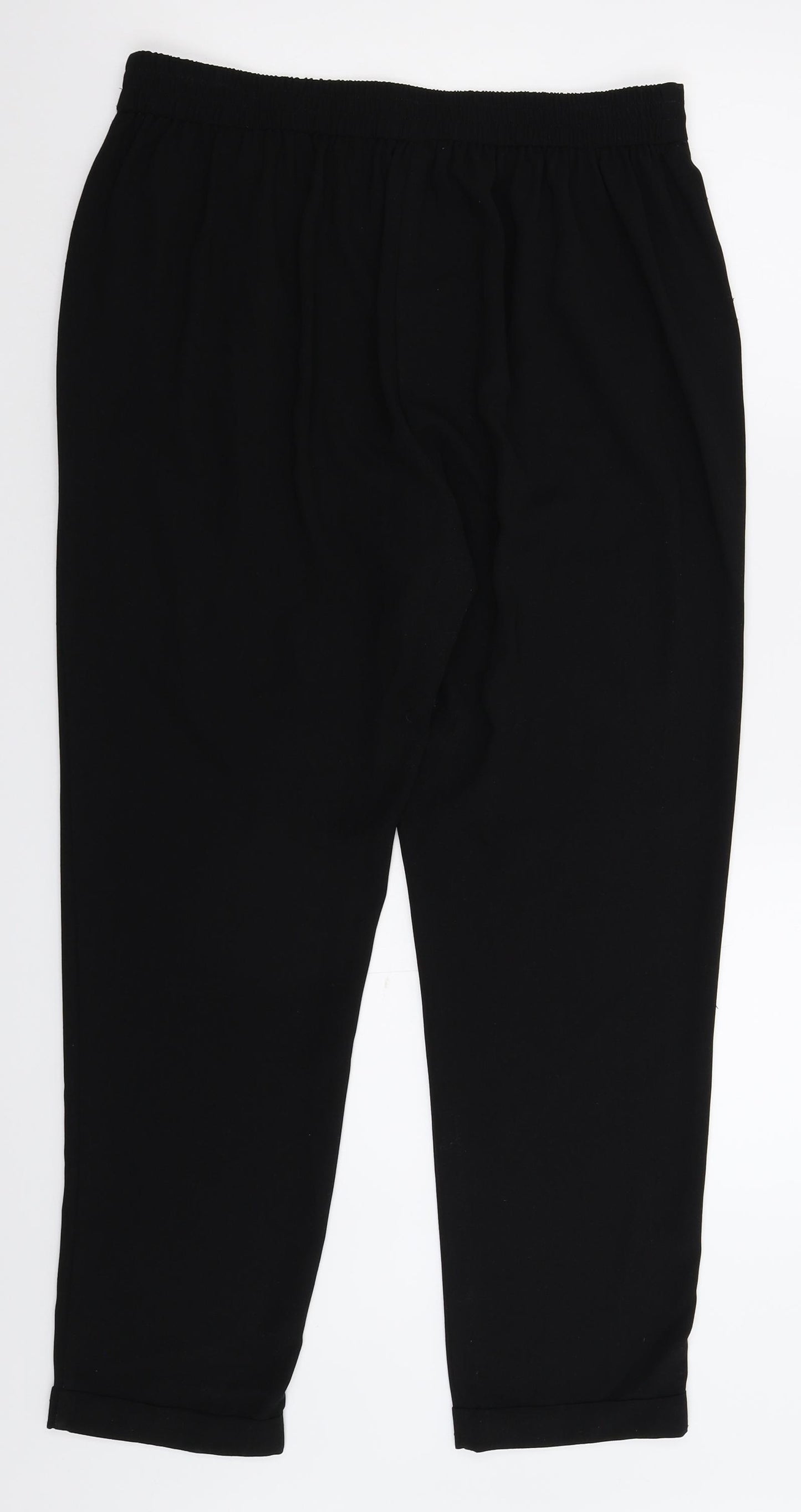 Primark Womens Black   Trousers  Size 14 L28 in