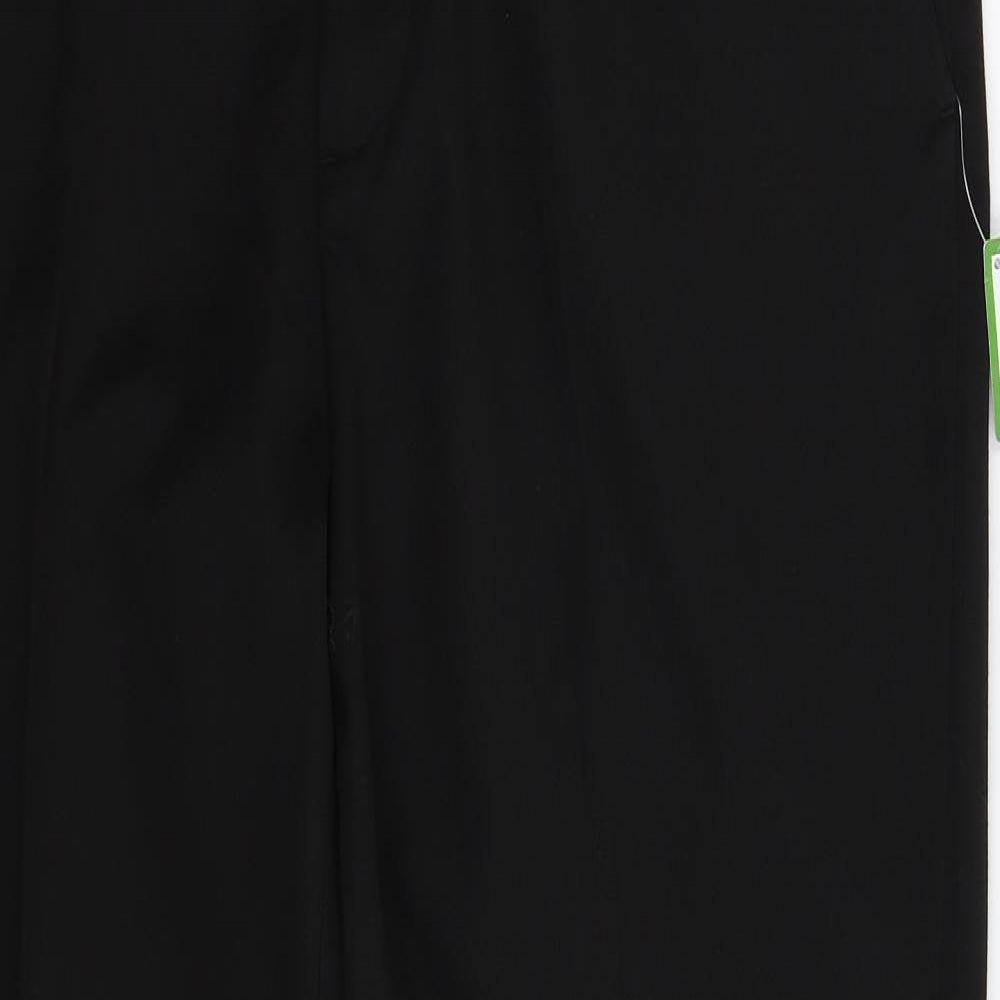 George Mens Black   Dress Pants Trousers Size 38 L31 in