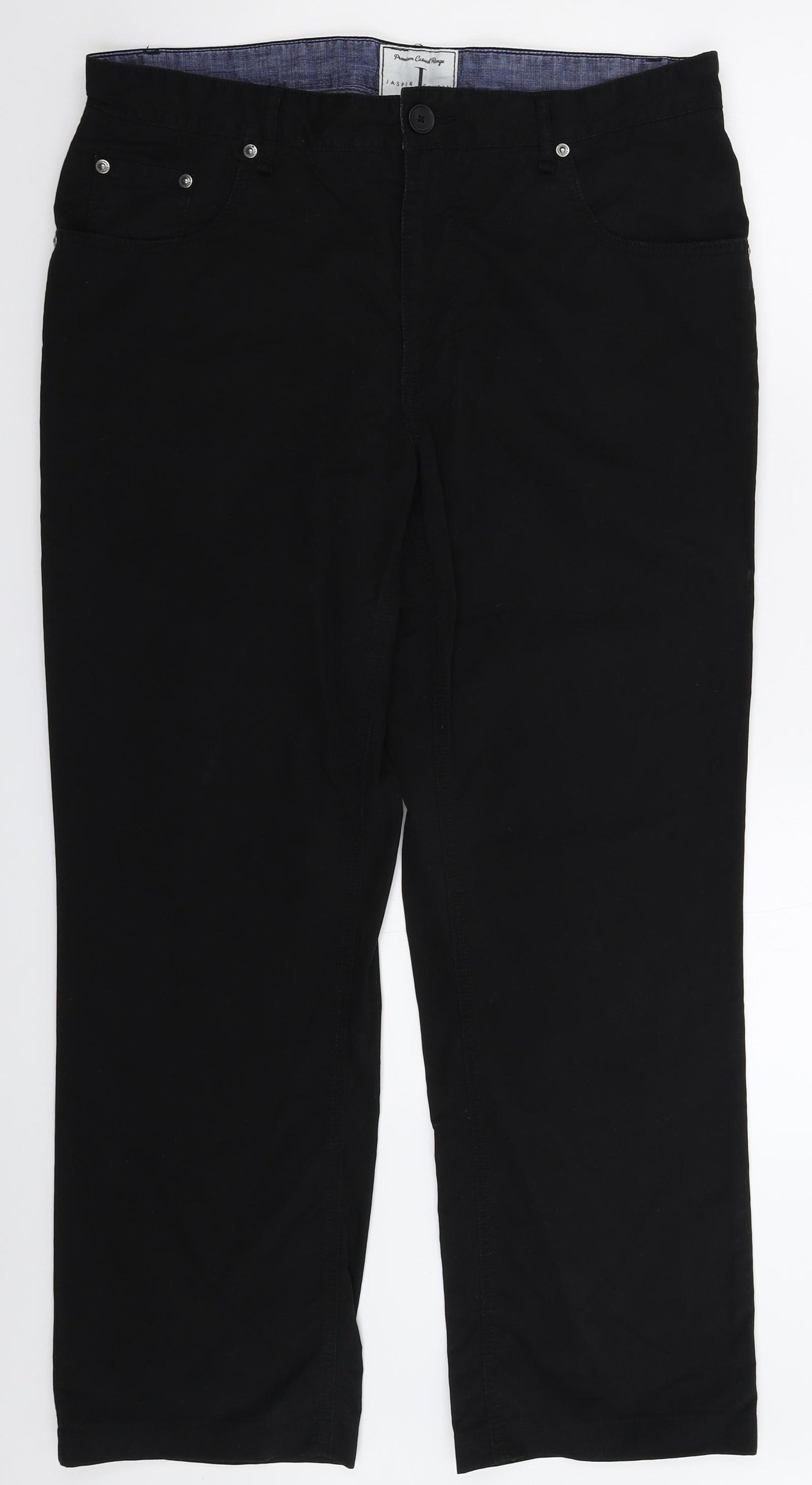 Jasper Conran Mens Black   Chino Trousers Size 36 L30 in