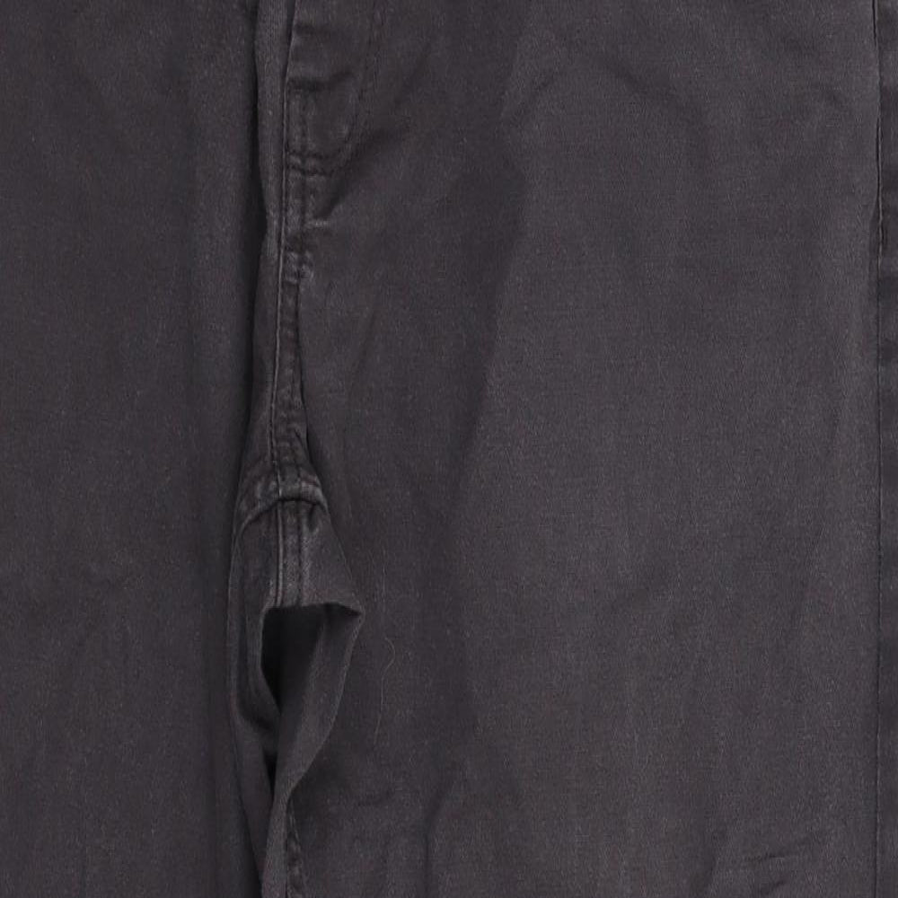 George Mens Grey  Denim Straight Jeans Size 34 L30 in