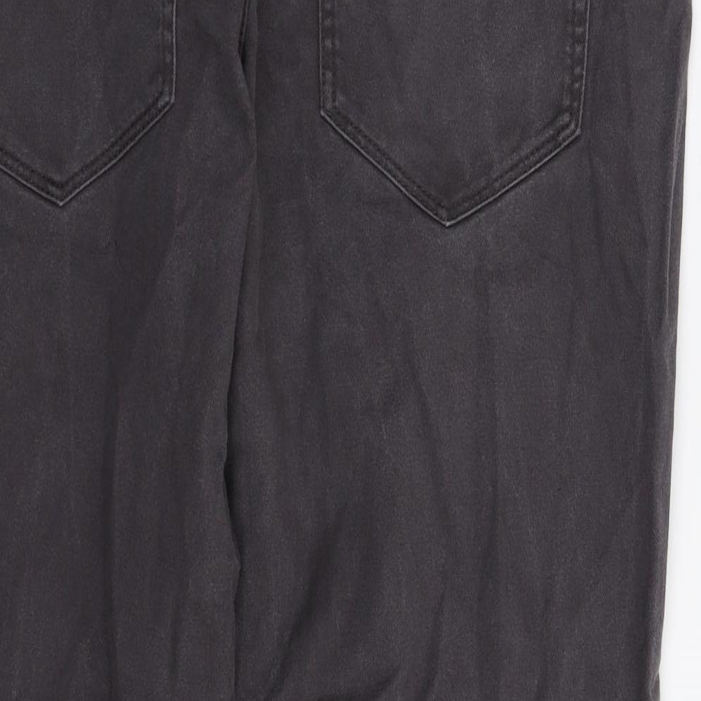 George Mens Grey  Denim Straight Jeans Size 34 L30 in