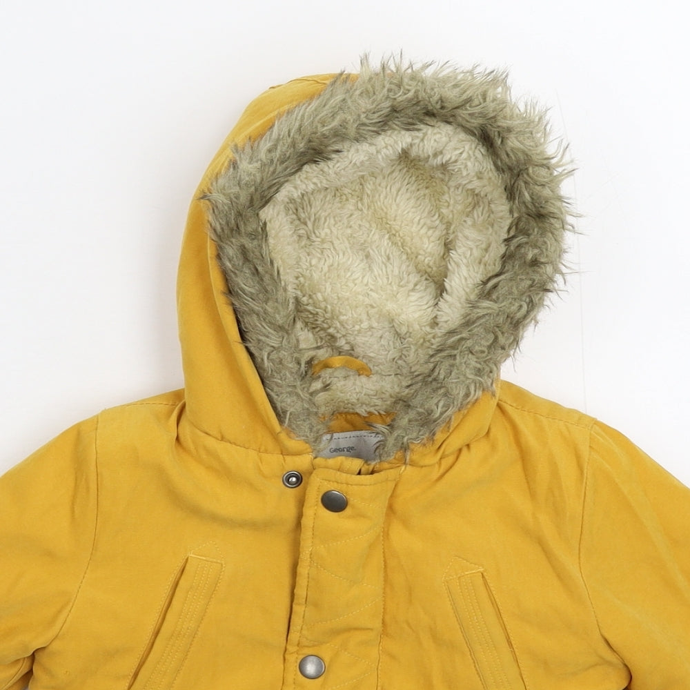 George Baby Yellow   Parka Coat Size 12-18 Months