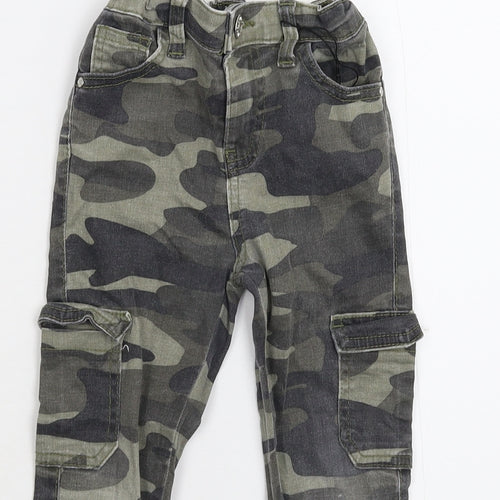 Denim & Co. Boys Multicoloured Camouflage  Skinny Jeans Size 4-5 Years